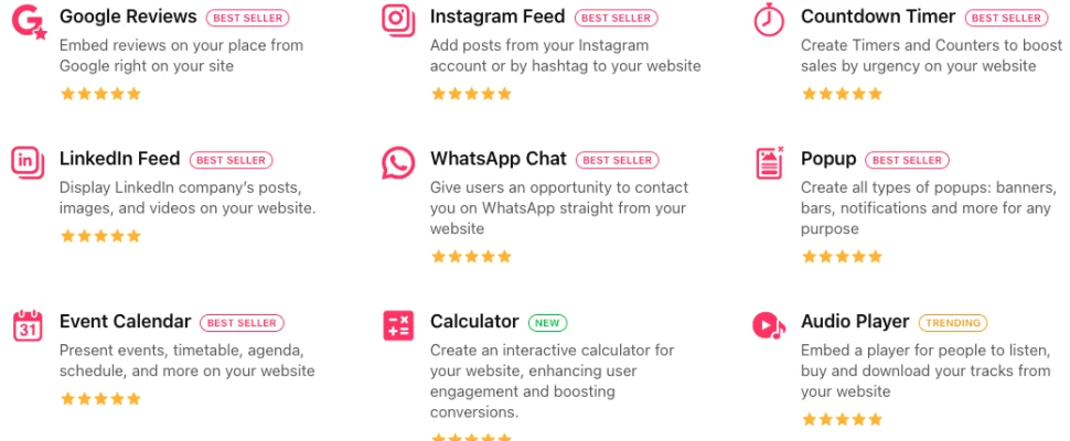 Pourquoi Elfsight transforme l'intégration de widgets sur votre site web
