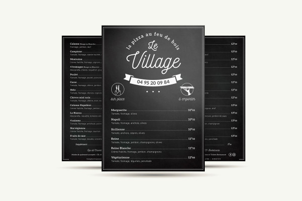 Flyer Pizzeria le Village