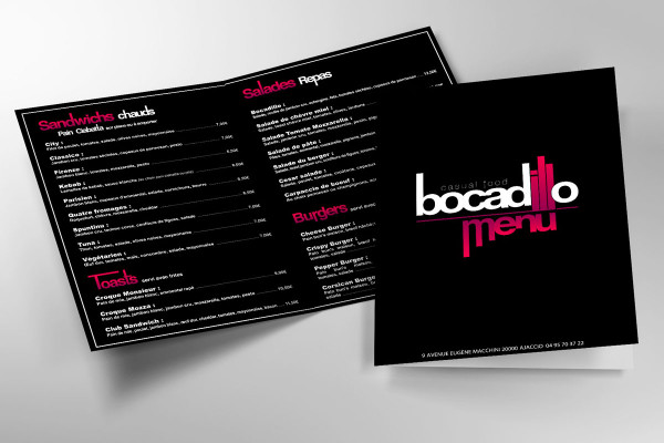 Menu Bocadillo