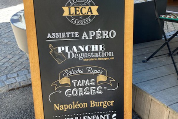 Panneaux Epicerie Leca - Cargèse